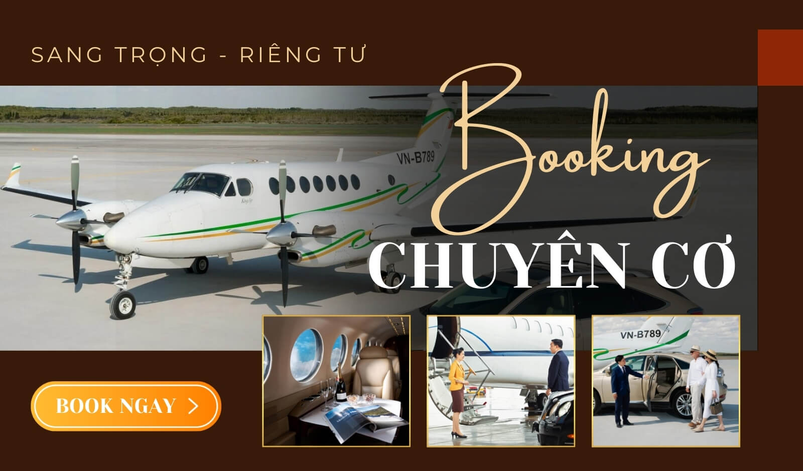 Booking Chuyên Cơ Sang Trọng Cho Doanh Nghiệp